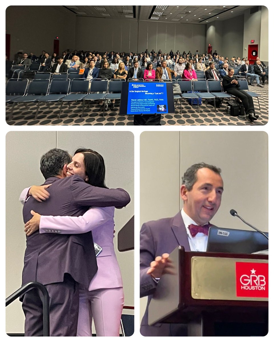 StavTjoumakaris's tweet photo. Standing room only for the Honorary Drake Lecturer @PascalJabbourMD @CNS_Update. The @cvsection extends congratulations to an incredible leader, innovator, mentor, colleague and human being! Well-deserved honor! https://t.co/lltplOKzIm