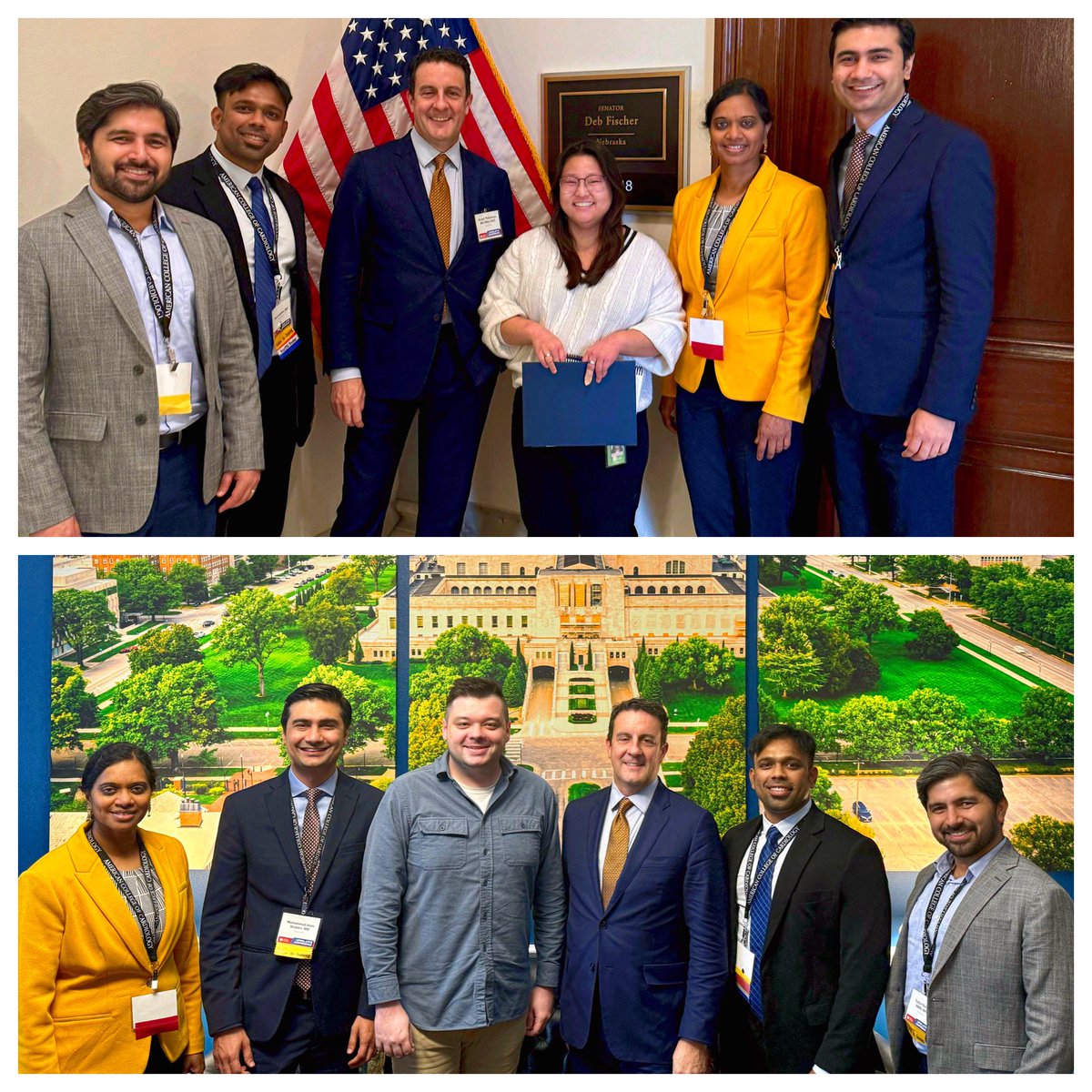 Nebraska Cardiology (@nebraskacardio) on Twitter photo Team <a href="/nebraskacardio/">Nebraska Cardiology</a> at the Hill, <a href="/ACCinTouch/">American College of Cardiology</a> Leg Conf 2024
Grateful for the opportunity to meet with our Senators & Representatives to advocate for patients. # Joe Thibodeau
🫀 Cardiac rehab in home Act
🫀Strengthen Medicare for pts & providers
🫀AEDs, Prior Auth & more! Team <a href="/nebraskacardio/">Nebraska Cardiology</a> at the Hill, <a href="/ACCinTouch/">American College of Cardiology</a> Leg Conf 2024
Grateful for the opportunity to meet with our Senators & Representatives to advocate for patients. # Joe Thibodeau
🫀 Cardiac rehab in home Act
🫀Strengthen Medicare for pts & providers
🫀AEDs, Prior Auth & more!
