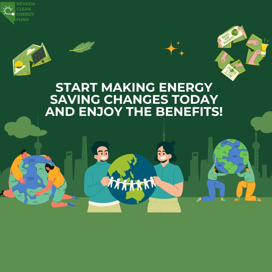 NevadaCEF's tweet photo. This month is all about recognizing the importance of energy efficiency and sustainability. Let's work together to reduce our energy footprint and explore cleaner, more affordable solutions.
#NationalEnergyAwarenessMonth #CleanEnergy #SolarForAll https://t.co/2xJBIS58Xd