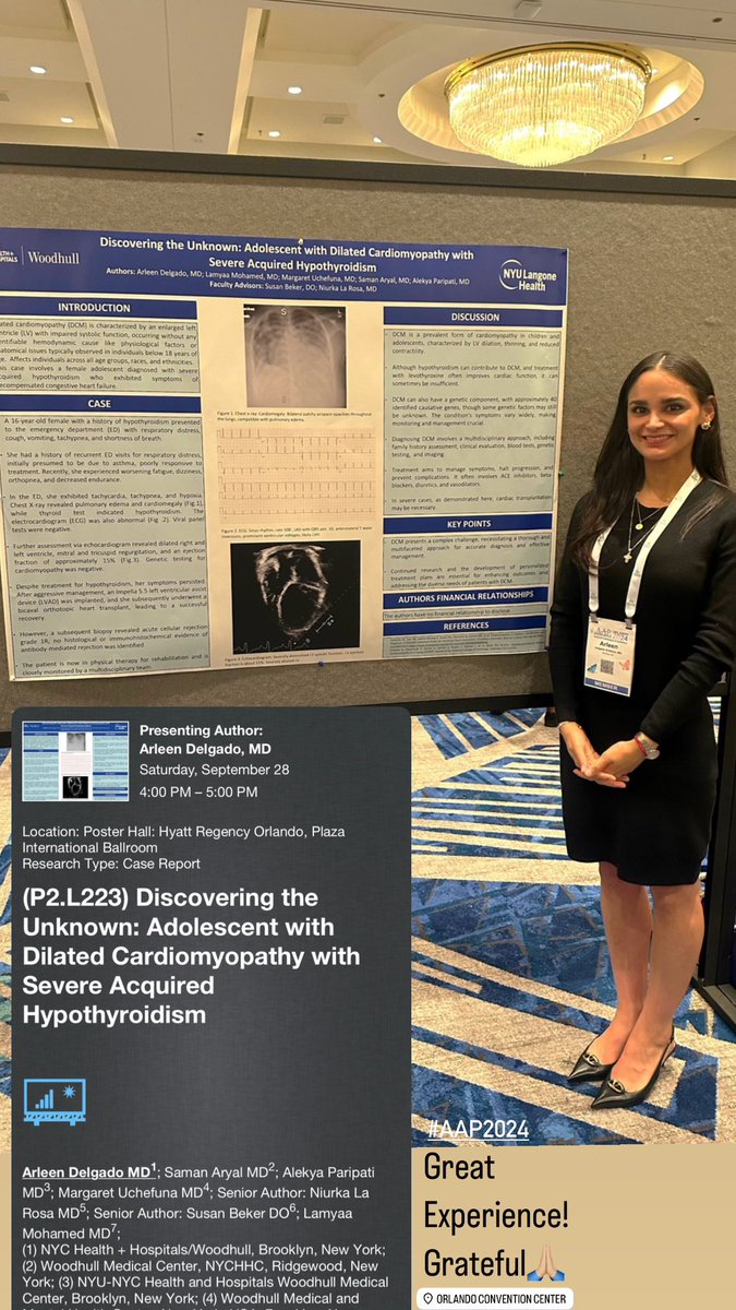 ArleenDelgadoMD's tweet photo. Just presented our poster at the AAP Conference in Orlando. It was a rewarding experience, and having my parents there for support made it even more meaningful. #AAPConference #ProfessionalMilestone #AAP #AAP2024 #NYC #Peds #Pediatrics #MedEd https://t.co/m2RYvbMdBj
