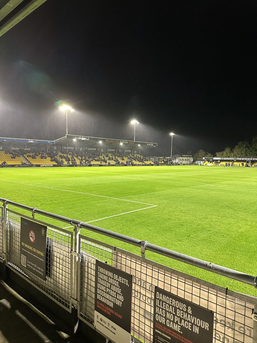 MattlightBHA's tweet image. Chasing the dream of doing the current 92 by ticking off Harrogate Town tonight. The locals were not happy. Tom McGill, on loan from #bhafc in the MK goal, looked assured and good with his feet