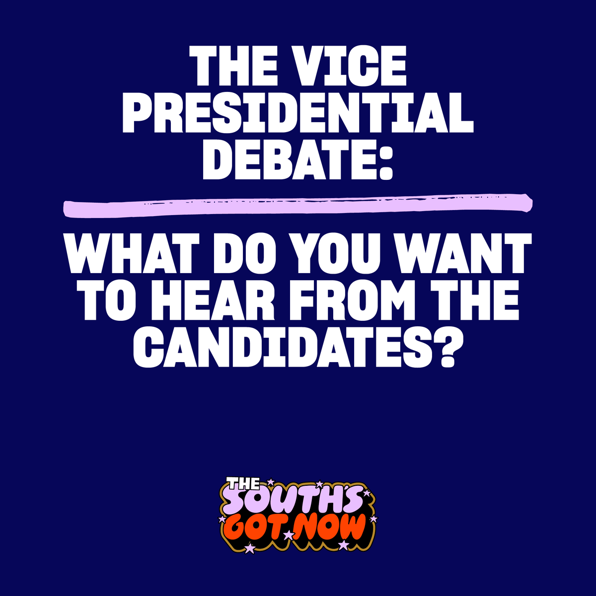 splcenter's tweet photo. 📣 The vice presidential debate is today. Sound off in the comments on what you want to hear from the candidates. #TheSouthsGotNow ⬇️
📣 El debate vicepresidencial es hoy. ¡Dígannos que piensan abajo en los comentarios! #Decidimos ⬇️ https://t.co/JXbsgdDD38