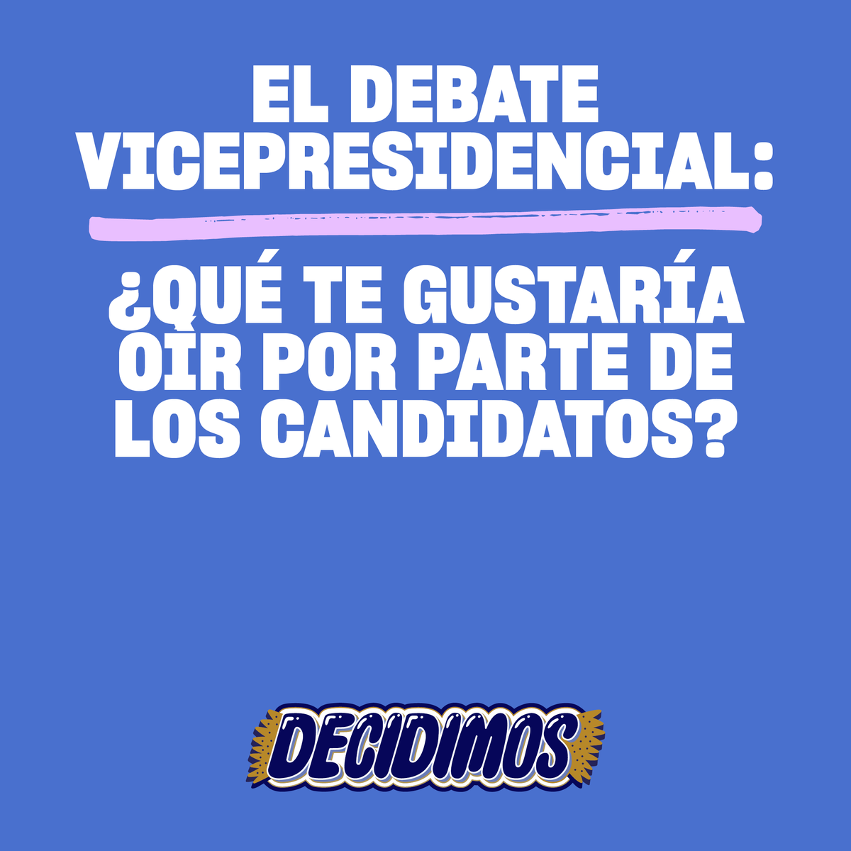 splcenter's tweet photo. 📣 The vice presidential debate is today. Sound off in the comments on what you want to hear from the candidates. #TheSouthsGotNow ⬇️
📣 El debate vicepresidencial es hoy. ¡Dígannos que piensan abajo en los comentarios! #Decidimos ⬇️ https://t.co/JXbsgdDD38