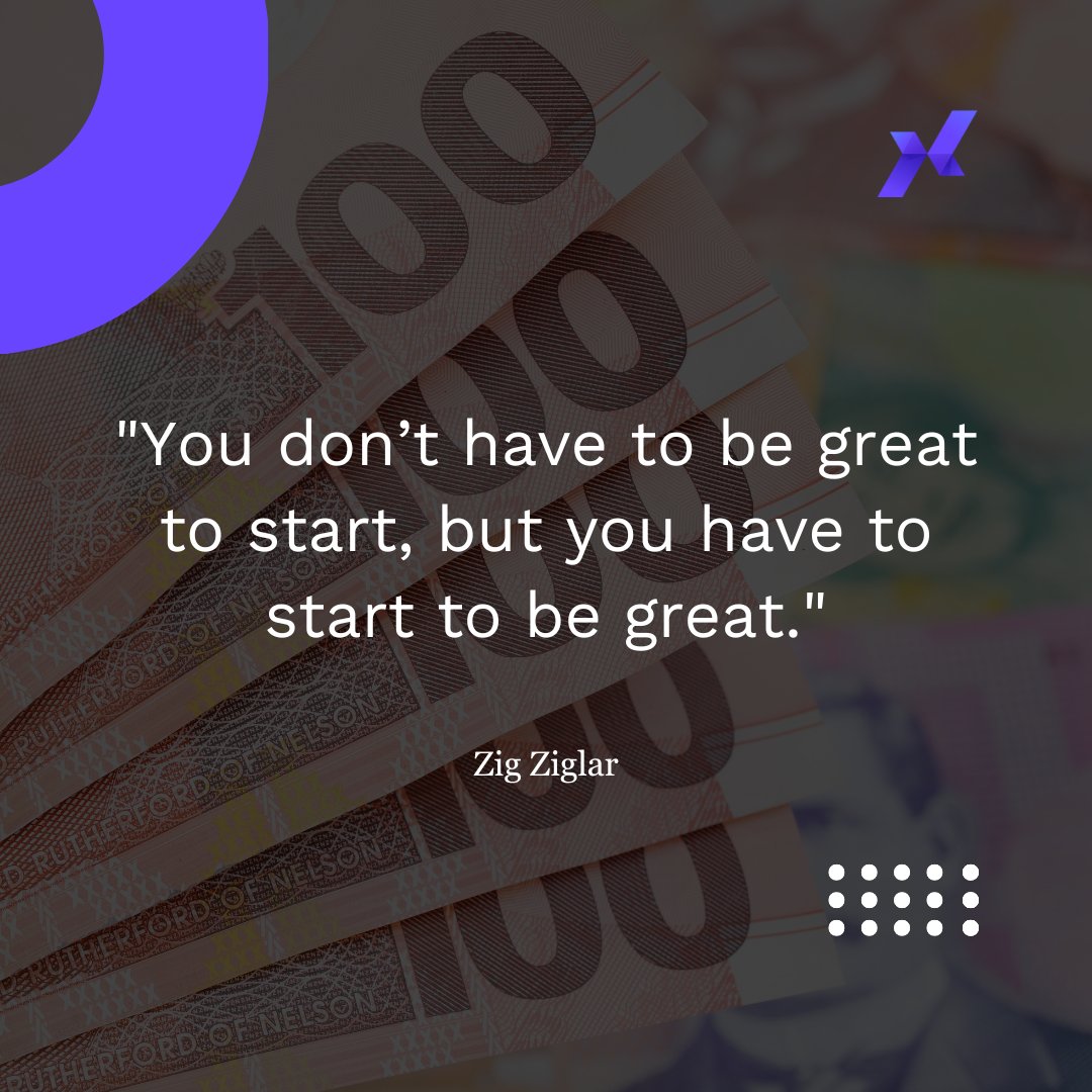 XcelerateCFO's tweet photo. Wednesday quote "You don’t have to be great to start, but you have to start to be great." --  Zig Ziglar https://t.co/5U9lL06wru