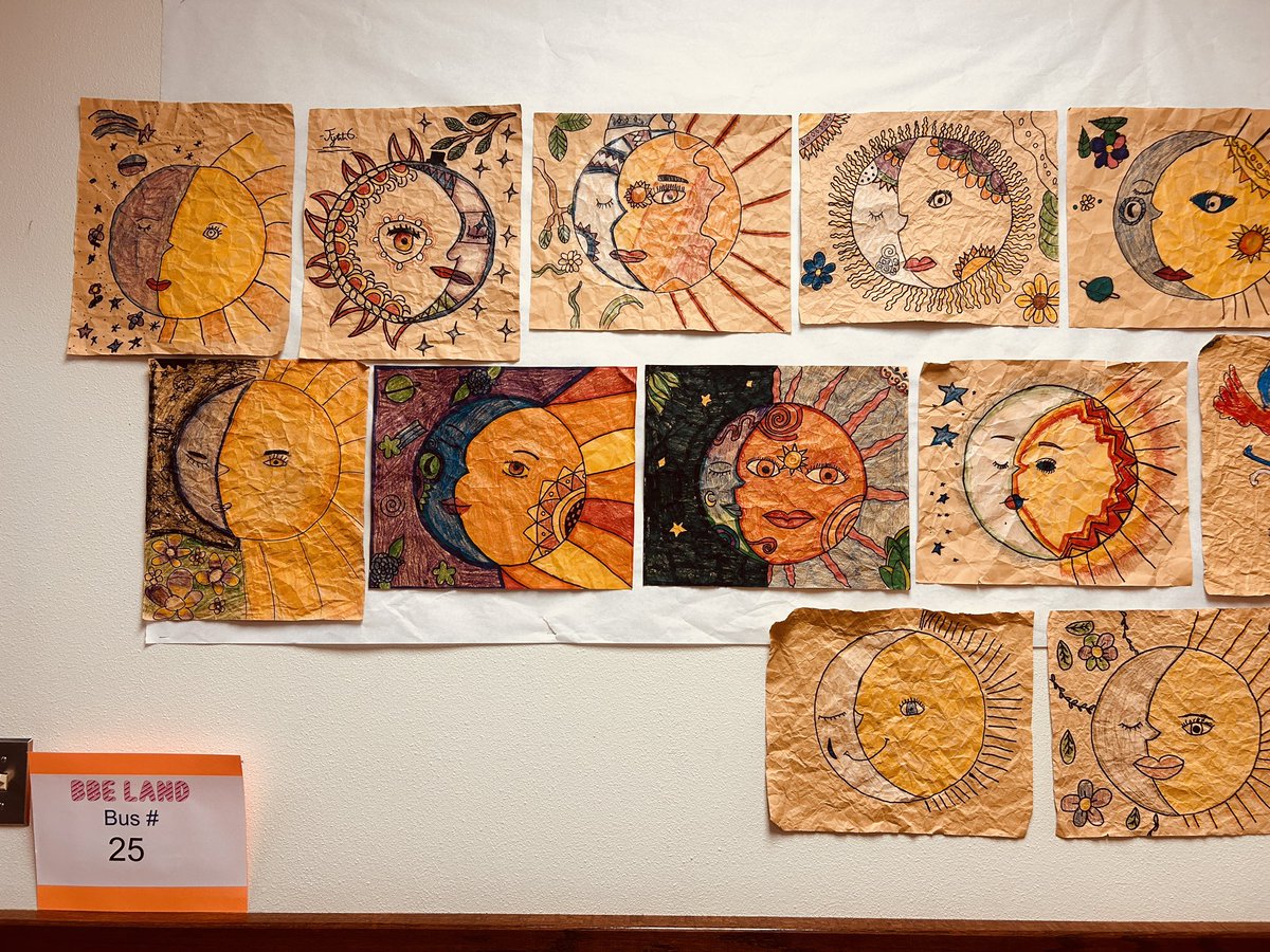 Amate paper artwork by 5th grade! I’m so impressed by the talent of these young artists! We created these in honor of Hispanic Heritage Month. We also learned about texture and the basics of the color wheel! <a href="/BluebonnetLions/">Bluebonnet Elementary School</a> <a href="/SpecialsBBE/">Bluebonnet Specials</a>