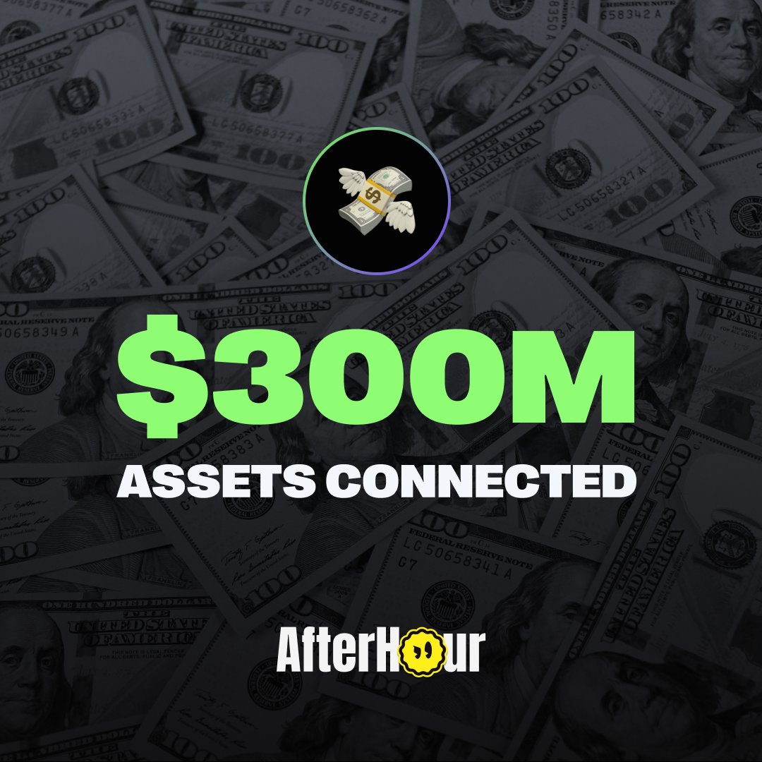 Over $300M+ in assets on <a href="/AfterHour_HQ/">AfterHour: Social Copy Trading</a>! 🚀

We’ve cracked social finance — $300M+ in trades &amp; positions shared, with totals, gains, &amp; cost basis out in the open.

We're proving to the world financial transparency is sexy, entertaining, and a powerful way to learn.

The AI tools,