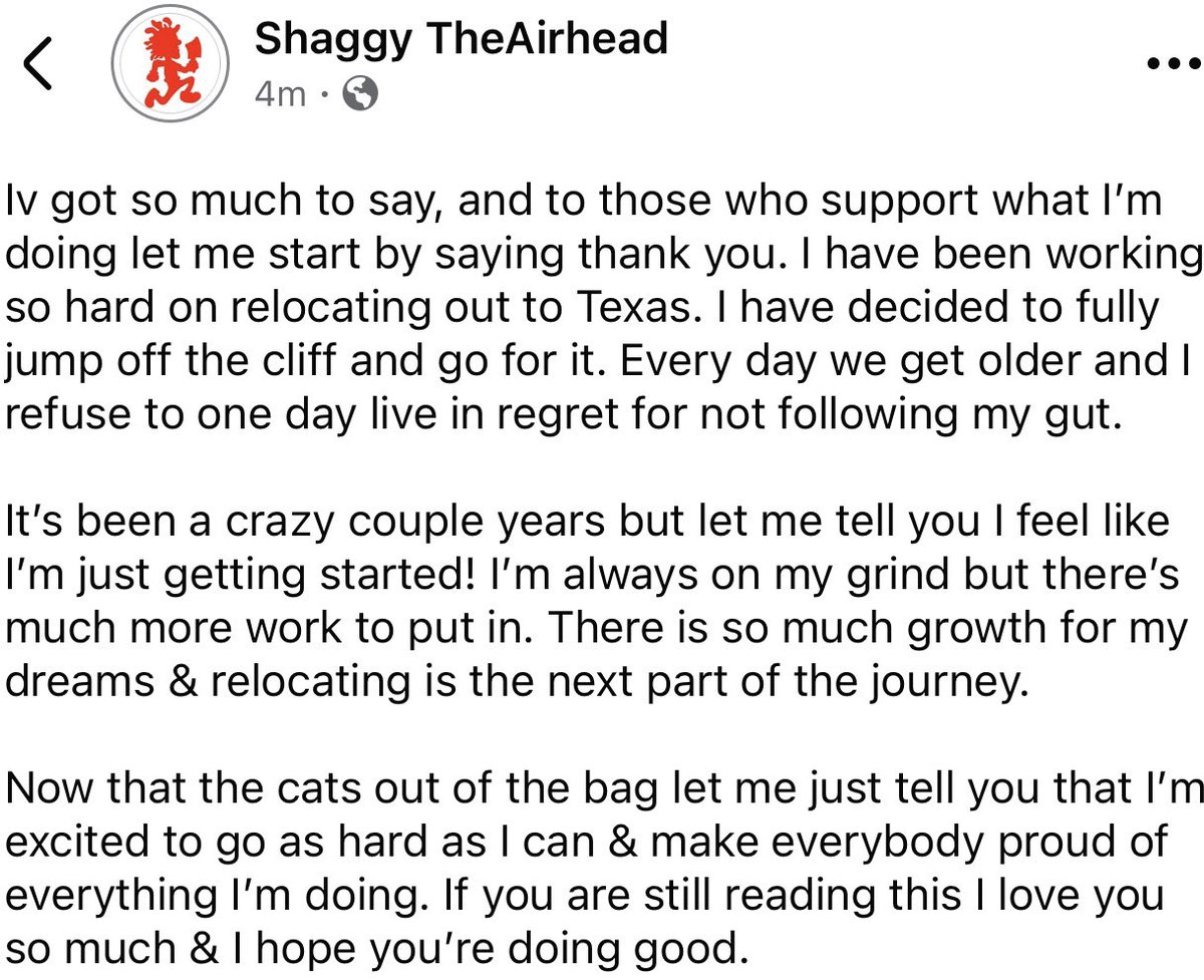 LazyCrazyShaggy's tweet photo. If you care about me read this, I love you! https://t.co/ETSwzHfdJ6