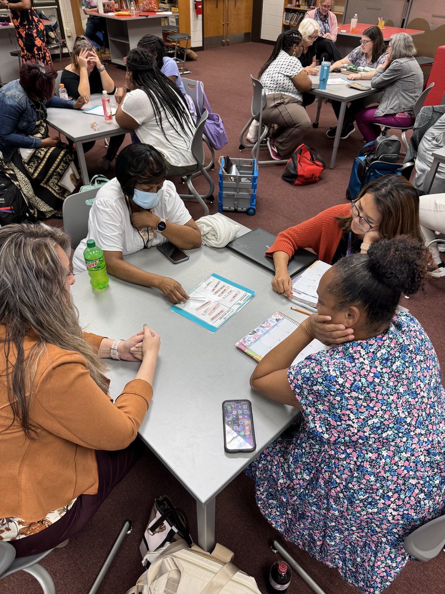 WsfcsBehavior's tweet photo. Coaches Craig Babcock &amp; Lauren Kelly led the Calm Heads &amp; Cool Classrooms training today @nhpanthers ! In this activity, staff engaged in sorting observable &amp; measurable behaviors. #ProfessionalDevelopment #CoolClassrooms https://t.co/6YlV57yqfY