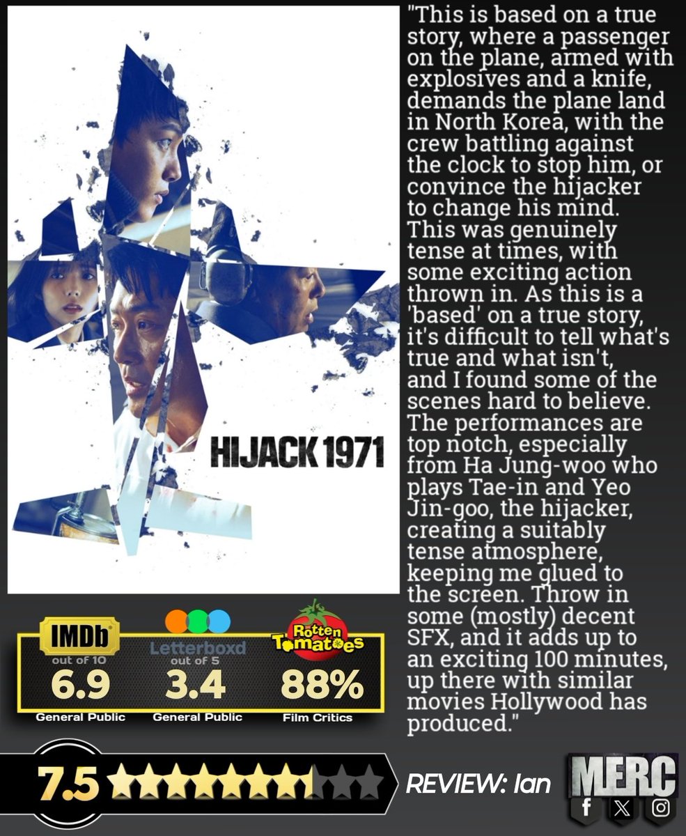 Our verdict on Hijack 1971 (2024)

"...an exciting 100 minutes, up there with similar movies Hollywood has produced." - Ian

#Hijack1971

#movies #movie #FilmX #moviereviews #moviereview #film #films