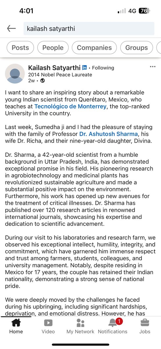 ProfASharma's tweet image. linkedin.com/posts/kailashs…