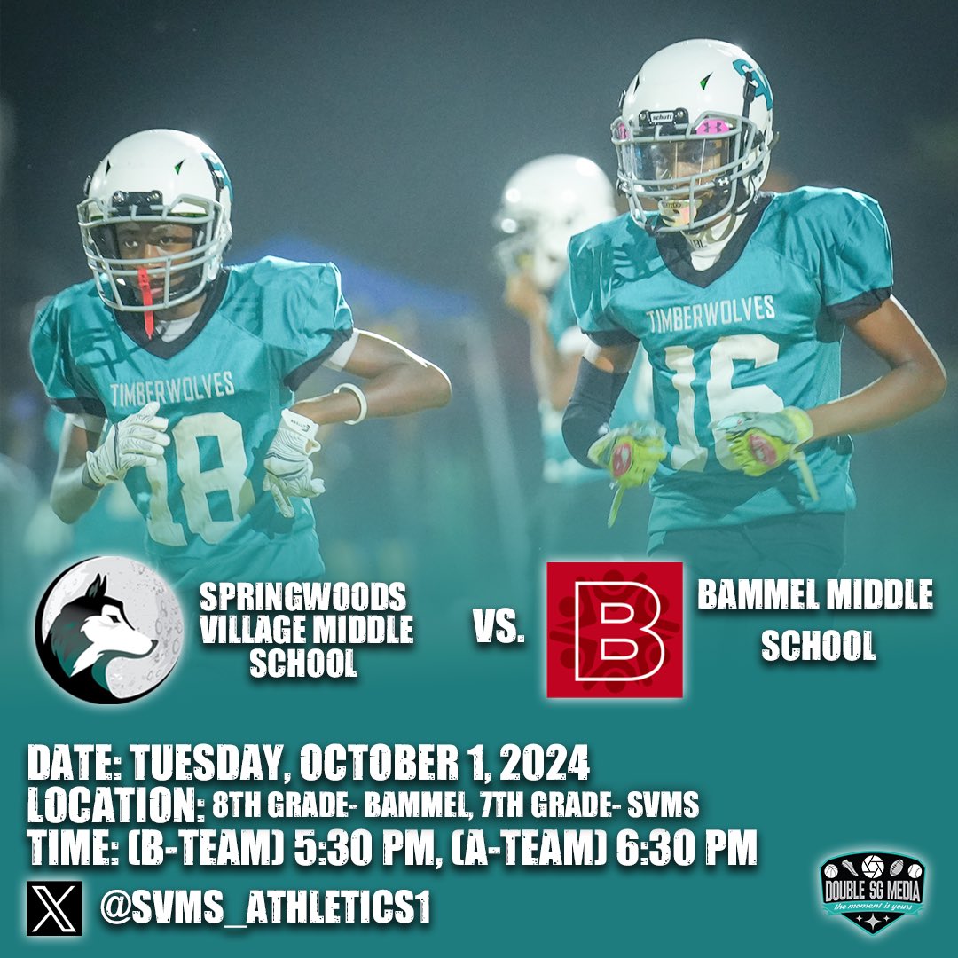 doublesgmedia's tweet photo. @SVMS_Athletics1 @SISBPatriots @SpringISD @SpringISDAthl https://t.co/Opl27WrY1X