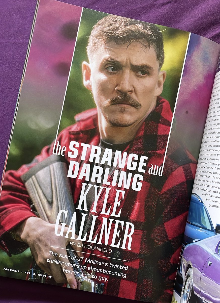 Thank you to <a href="/FANGORIA/">FANGORIA</a> for giving me the opportunity to talk with horror’s music boyfriend, <a href="/KyleGallner/">Kyle Gallner</a> about STRANGE DARLING and his career as one of the genre’s greatest. 

Get your copy today!!