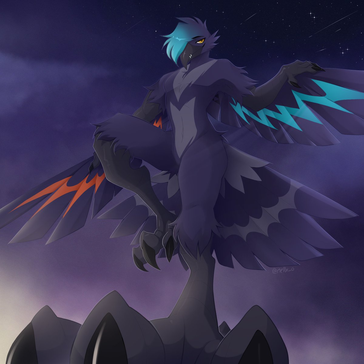 "I'm just gonna land riiiiiiiight on ya..." 🐾😈

🎨 - <a href="/nellx_o/">Nello</a>