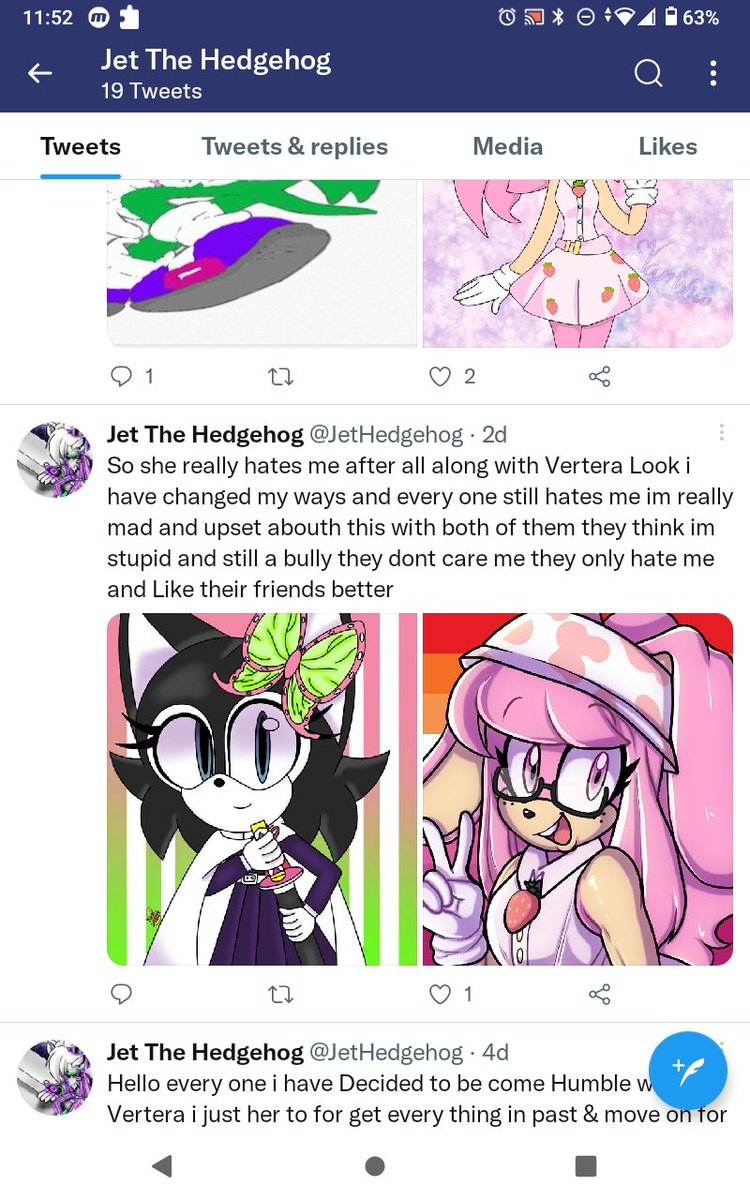 JetHedgehog's tweet photo. well every one i was right abouth Vertera bullying me the hold time i tried exlplaning my side of every thing her but nobody wanted to Listen https://t.co/iOORN5vB2v