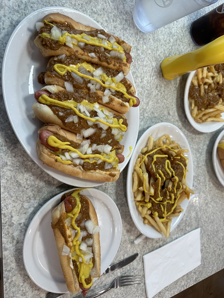 Celebrating a Detroit Tigers playoff victory with my normally forbidden Detroit meal