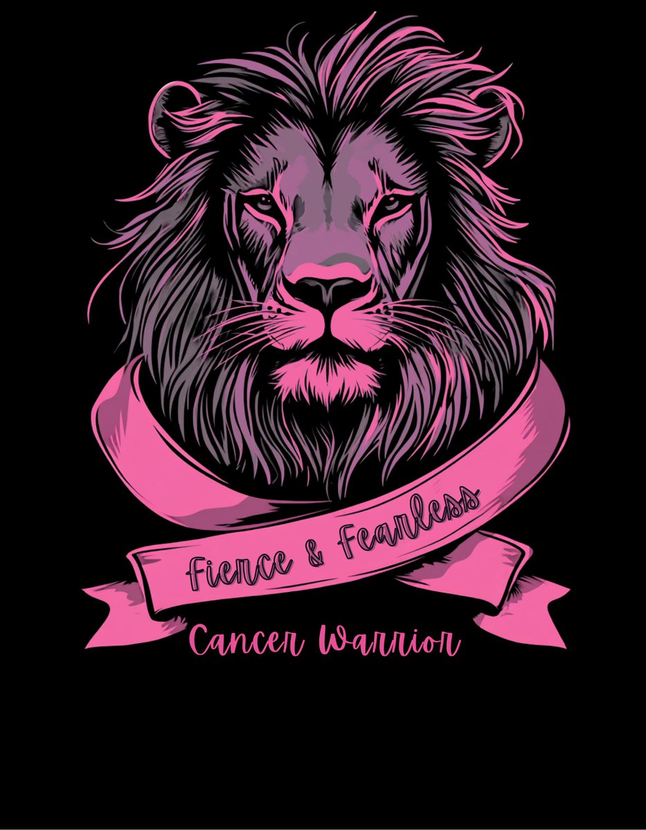 Fierce and Fearless. 🦁💪 Our Breast Cancer Awareness t-shirts are almost here! This design is for the warriors in the fight against cancer. Stay tuned! 🎀 

#StayTuned #FierceAndFearless #BreastCancerAwareness