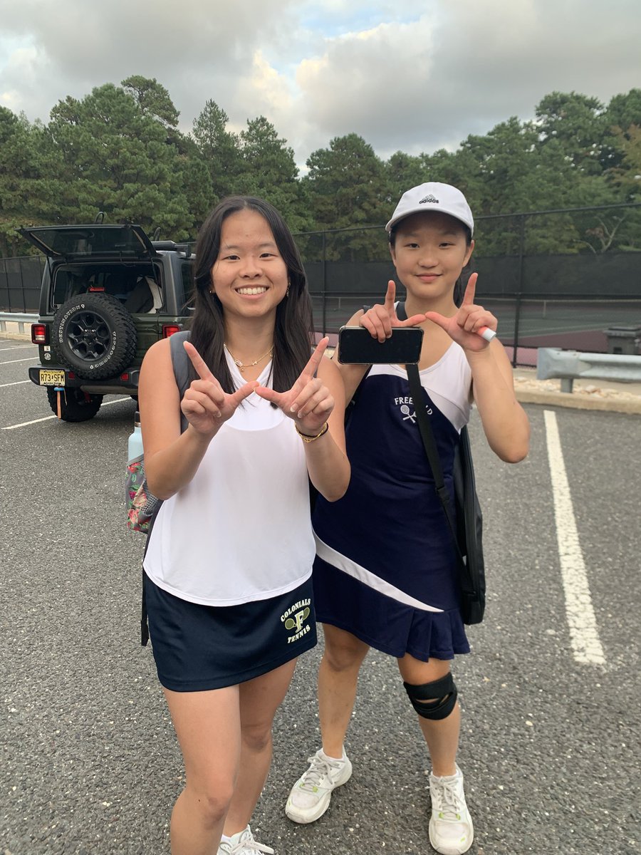 Mr. Miller 🇺🇦 (@freeholdhs) on Twitter photo Congratulations to the girls tennis team on their 3-2 victory over Brick Memorial.
Shoutouts to second doubles Charlotte Chiu and Dorlisa Zhang on their epic battle which decided the day!
<a href="/FBHSathletics/">Freehold Athletics</a> <a href="/FBHSColonials/">Freehold High School</a> Congratulations to the girls tennis team on their 3-2 victory over Brick Memorial.
Shoutouts to second doubles Charlotte Chiu and Dorlisa Zhang on their epic battle which decided the day!
<a href="/FBHSathletics/">Freehold Athletics</a> <a href="/FBHSColonials/">Freehold High School</a>