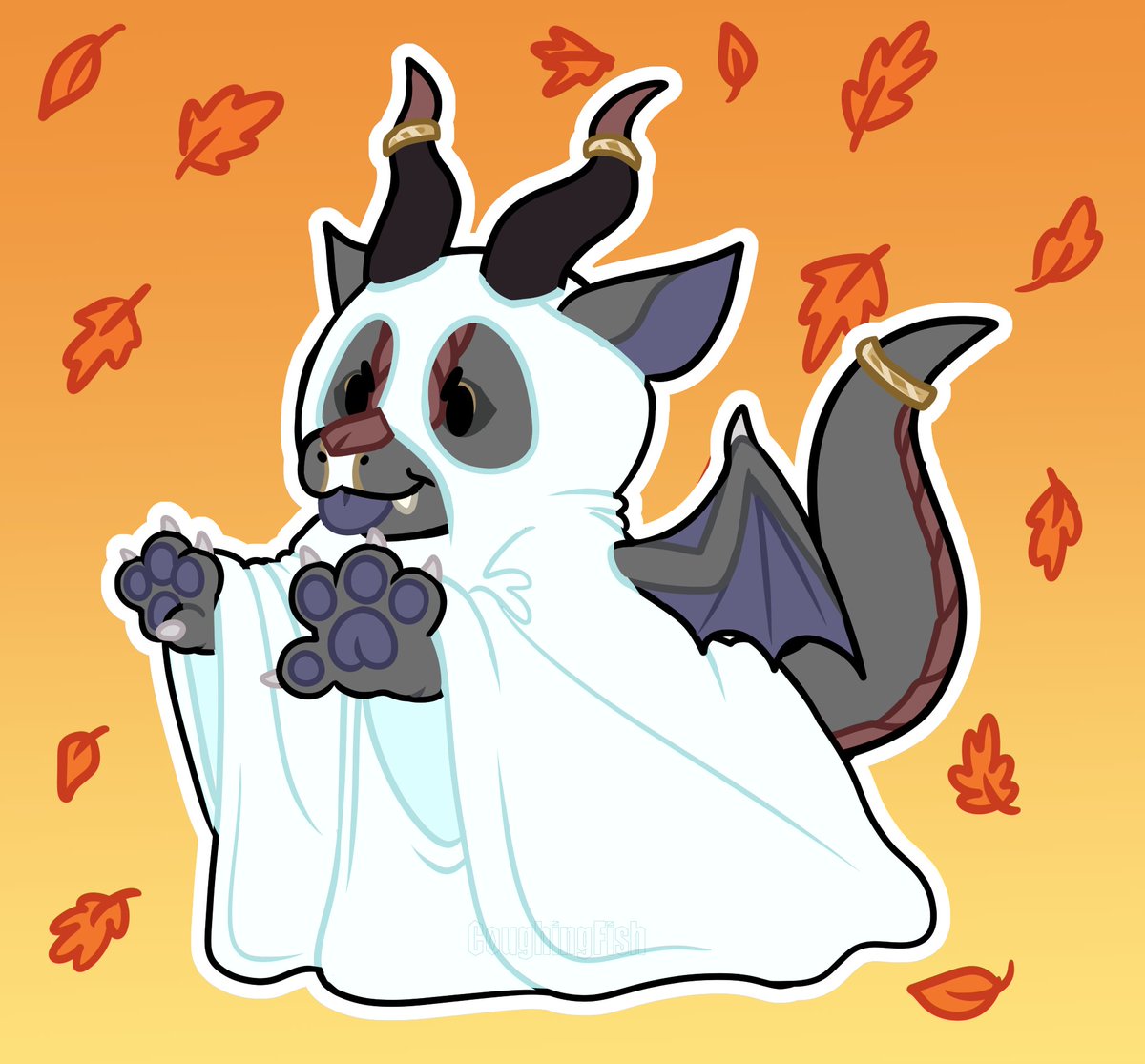 BrillWolf's tweet photo. Got some Halloween commissions  for Blitz, @techni_cal, and I.

🎨 by @coughing_fish https://t.co/p9mBc7iT9R