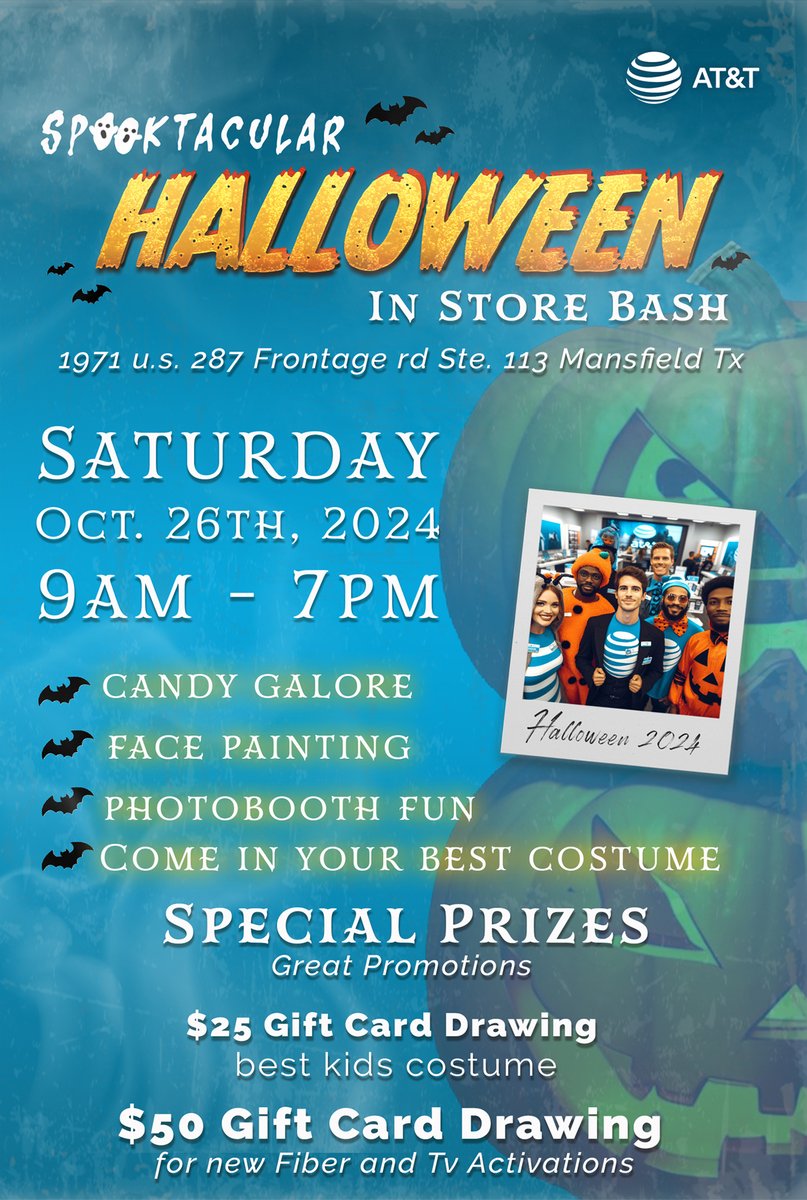 Travis Evans (@kingofculturet) on Twitter photo Come see us at AT&T #Mansfield, bring the kids in costume. Come dressed in your costumes.. I wonder what I am dressing as? 🤔 Best dressed Give Away!! #NTXSTRONG #TheFORGE #seriousFun🎃 👻 🍭🍫 🎨 Shoutout to my NewHire <a href="/TheMayaEdit/">Maya Jones</a> for the Flyer Collaboration!! Come see us at AT&T #Mansfield, bring the kids in costume. Come dressed in your costumes.. I wonder what I am dressing as? 🤔 Best dressed Give Away!! #NTXSTRONG #TheFORGE #seriousFun🎃 👻 🍭🍫 🎨 Shoutout to my NewHire <a href="/TheMayaEdit/">Maya Jones</a> for the Flyer Collaboration!!