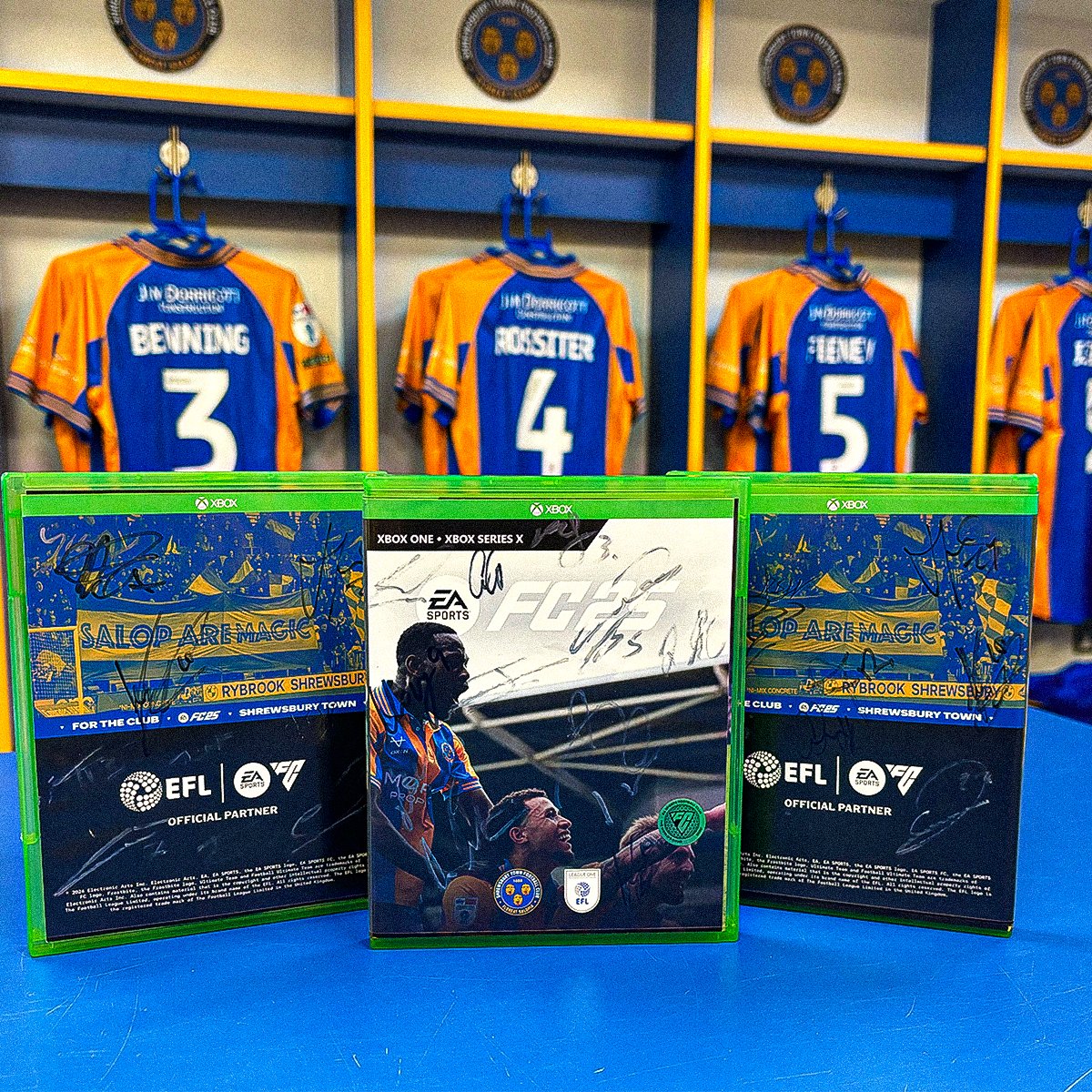 🎮 | WIN #FC25!

You can win one of these three copies of FC 25 - signed by the Town squad - by liking and retweeting this post 🔃

🔷🔶 #Salop