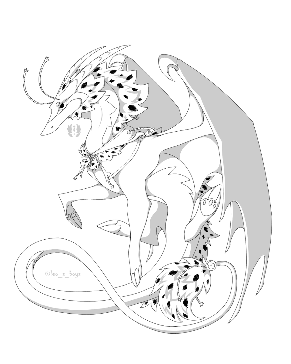 leo_s_boys's tweet image. #dragon #Joris concept because why not :P  

if anyone wana color it, i can give the no background version because i do NOT  have the motivation right now X]  

#dofus #wakfu