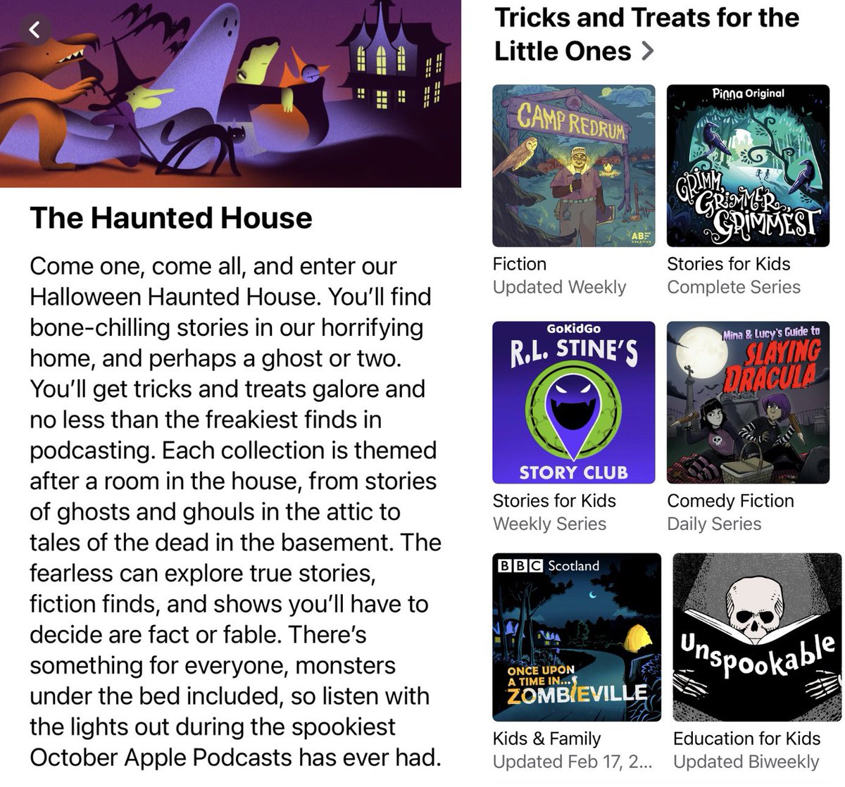 Unspookable Podcast tweet media