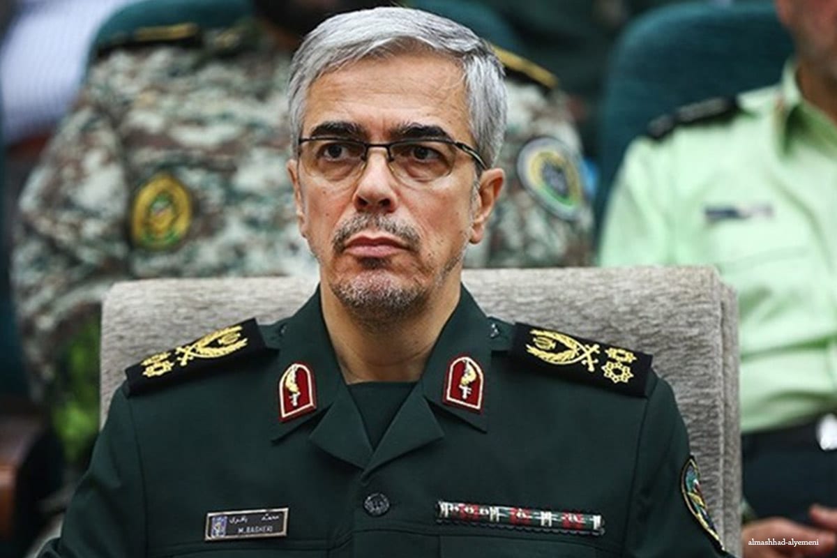 Megatron_ron's tweet photo. JUST IN: 🇮🇷 Chief of General Staff of the Armed Forces, Muhammad Baqeri: 

'We targeted the Mossad base in Tel Aviv, the Nevatim Airbase in the Negev, the Hatzerim Base, the IDF's radar array, and the gathering places of Israeli tanks' https://t.co/RXSboqL8AI