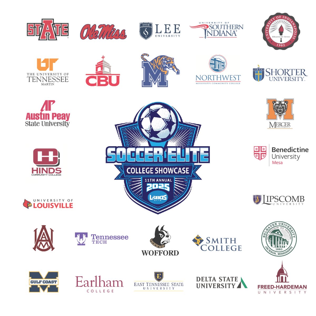 Mark your calendars for the 11th Annual Soccer Elite College Showcase, February 1-2, 2025! Over 150 college coaches from D1, D2, D3, JUCO, and NAIA programs will be scouting the next generation of soccer players. Register your team: bit.ly/3TQCCXw
