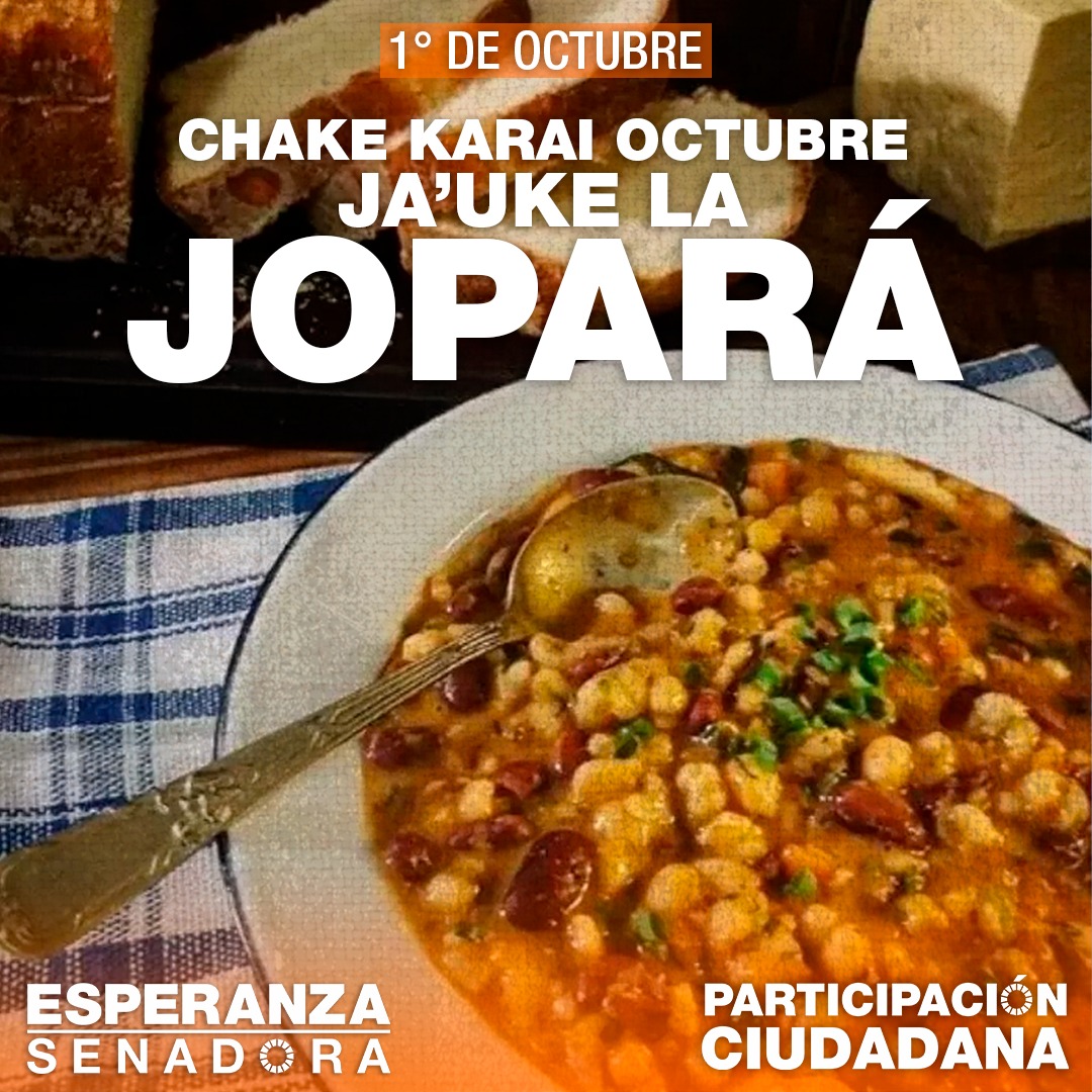 participacionpy's tweet photo. ¿Ya comiste Jopará hoy? 👀✨
Chake Karai Octubre, no dejes pasar el día sin degustar este plato tradicional, una de nuestras máximas expresiones de paraguayidad 🇵🇾🧡
#Jopara #Paraguay #Tradición #Participación #ParticipaPy #Octubre https://t.co/KCMl0zi6A3
