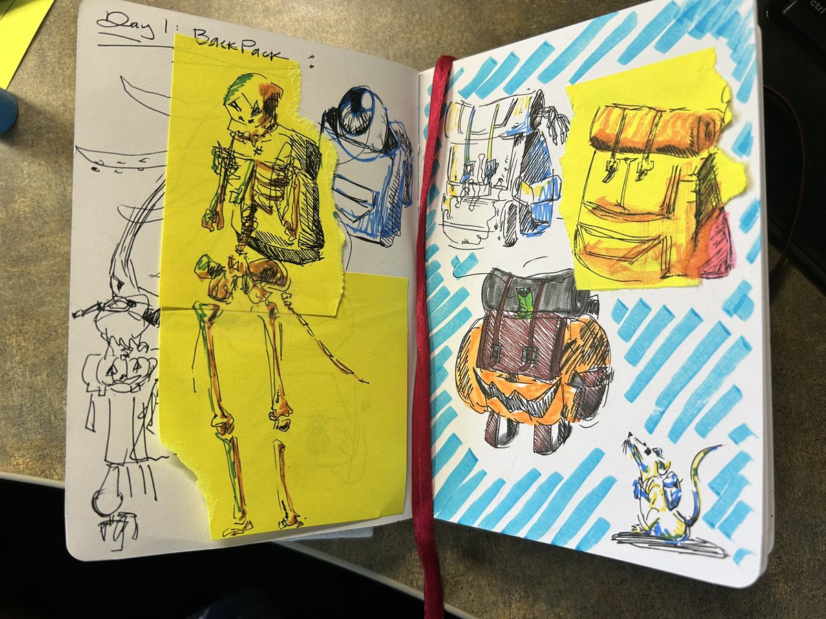 #inktober2024 day 1: backpack