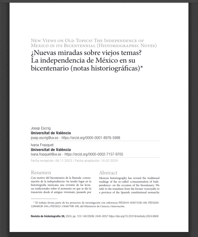 Algunas cositas que van saliendo 
e-revistas.uc3m.es/index.php/REVH…
