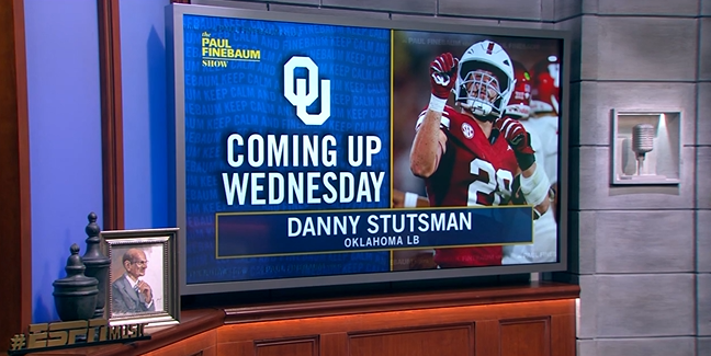 finebaum's tweet photo. A star studded Wednesday on the show with ALA HC Kalen DeBoer & OKLA LB Dany Stutsman. See you tomorrow... https://t.co/D4dg0OB8xD