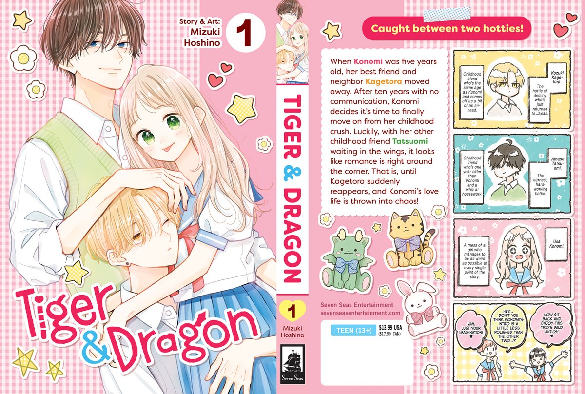 gomanga's tweet photo. TIGER AND DRAGON Vol. 1 | Mizuki Hoshino | $13.99 | October 29, 2024

A #shojo manga about a love triangle between childhood friends–including one who disappeared!

https://t.co/OonplnlhCs https://t.co/58XHnAdS5V
