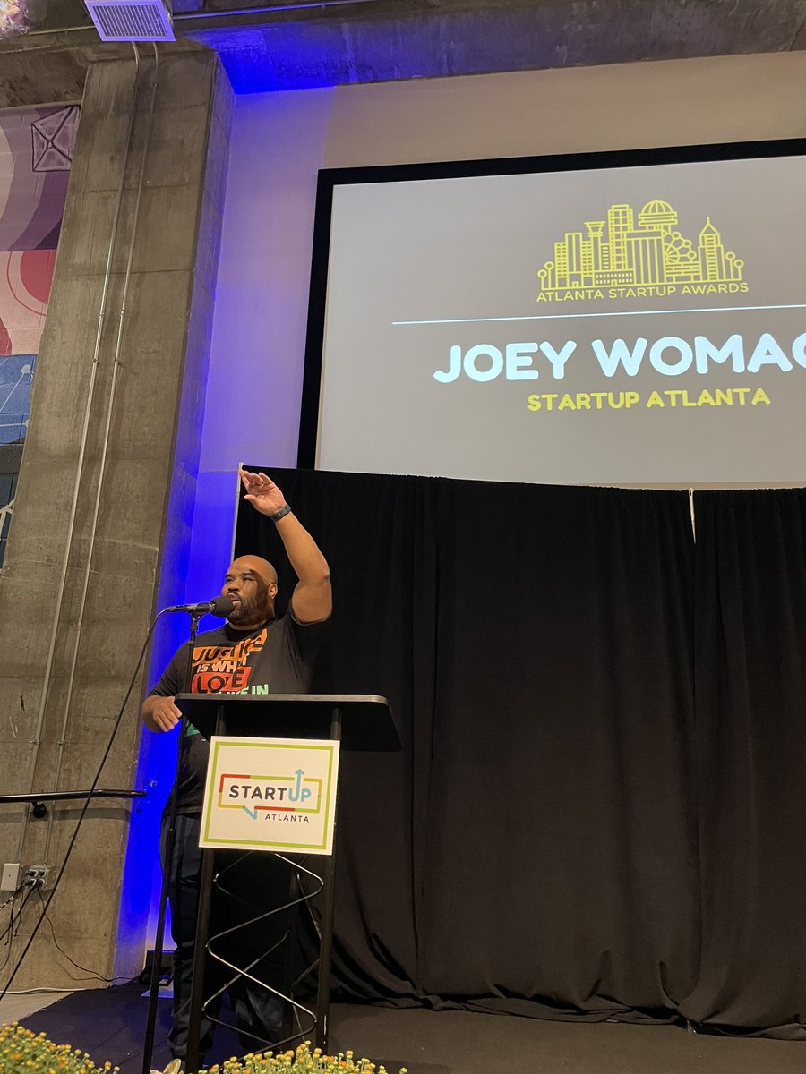 At the #atlantastartupawards. <a href="/joeydigital/">Joey Womack</a> kicking it off!