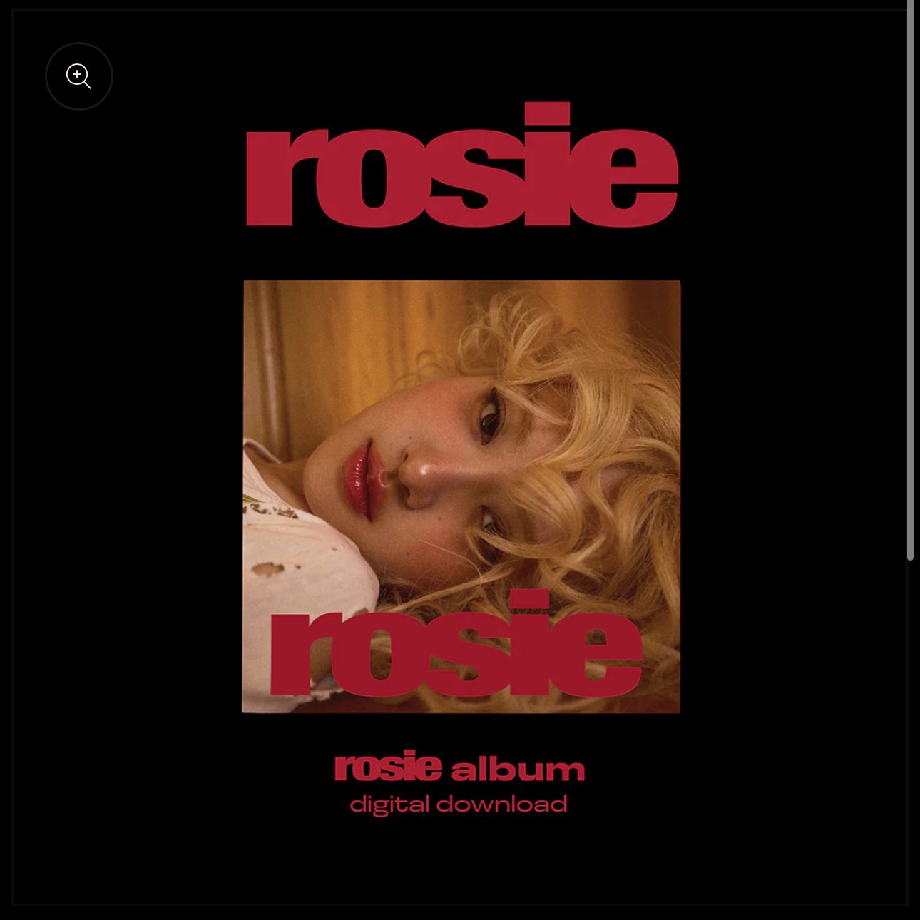 【未開封】【レコード】ROSE rosie: 1st Studio Album BLACKPINK ROSÉ rosie 1st Studio Album KR + Retail Exclusive