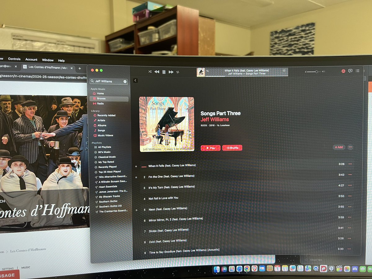 I can’t tell you how happy I am to be BLASTING this in my office again to the chagrin of my student workers 🤣
❤️🤍🖤💛 <a href="/caseylwilliams/">Casey Lee Williams</a>