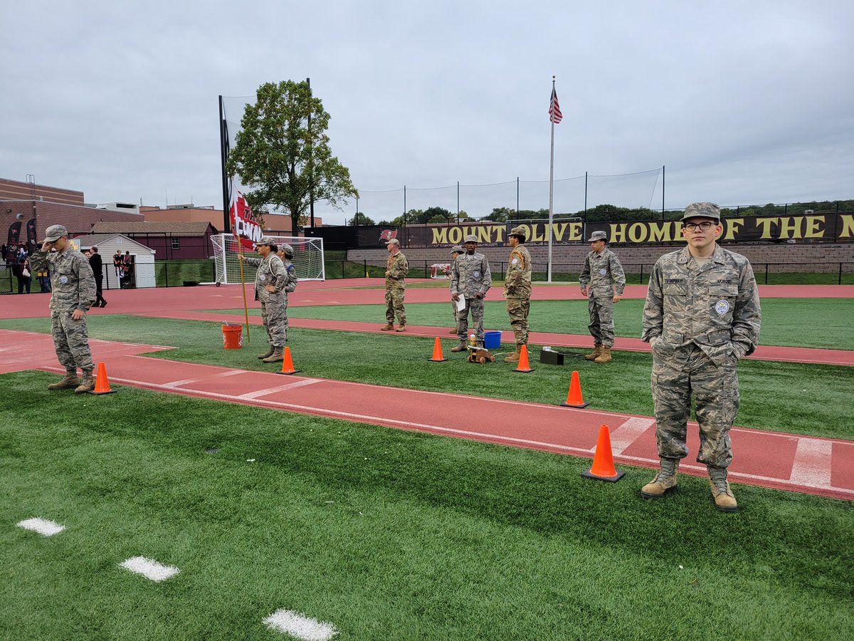 MOHS AFJROTC Booster Club (@mohsafjrotcbc) on Twitter photo MO AFJROTC Color Guard presented the colors at the Mount Olive vs. Morristown Football game.
Marauders won 49-35.
The Armament Team does push-ups for each point scored!
<a href="/MOHSMarauders/">Mount Olive Marauders Athletics</a> <a href="/MOHSFootballNJ/">Mount Olive Football Marauders</a> <a href="/PrincipalMOHS/">Mount Olive High School</a> <a href="/MountOliveTSD/">Mount Olive Township School District</a> MO AFJROTC Color Guard presented the colors at the Mount Olive vs. Morristown Football game.
Marauders won 49-35.
The Armament Team does push-ups for each point scored!
<a href="/MOHSMarauders/">Mount Olive Marauders Athletics</a> <a href="/MOHSFootballNJ/">Mount Olive Football Marauders</a> <a href="/PrincipalMOHS/">Mount Olive High School</a> <a href="/MountOliveTSD/">Mount Olive Township School District</a>