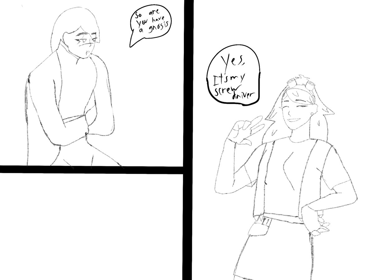 Day 1# of #BatzYumeTober2024 
And yes Nina is using the pyro gnosis as a screwdriver #genshinyume
#yumeship