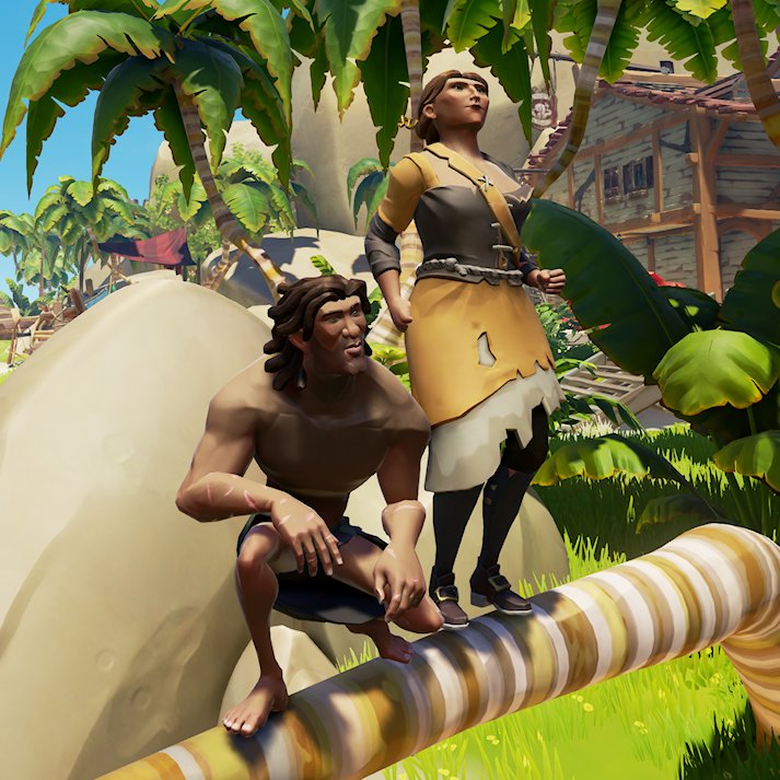 vibeHDx's tweet photo. Theme: Couples Costumes
Tarzan &amp; Jane
#StyleOfThieves
@SeaOfThieves https://t.co/v4sVViponf