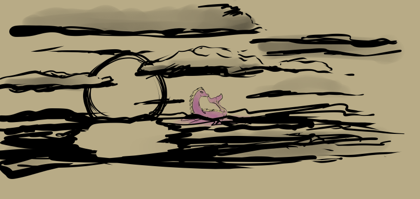 Actively perishing today, so just going with a quick doodle referencing an ancient picturebook.