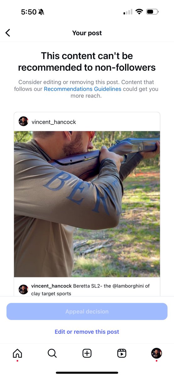 Since Meta is censoring every post I make on IG, maybe I should just move to X