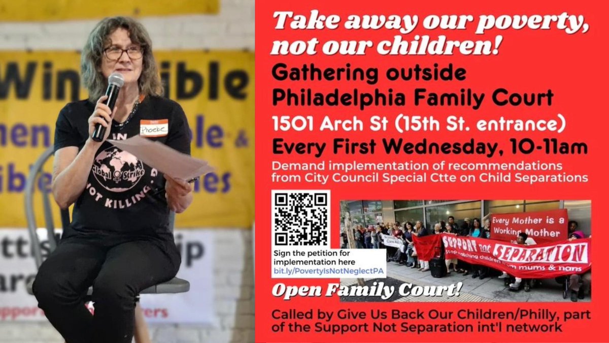 Support not Separation (@notseparation) on Twitter photo Welcome to Phoebe from the US bringing news about campaigning for implementation of Philadelphia City Council’s recommendations that poverty is not neglect & is not be a reason to remove children. We want the same in the UK. #PovertyIsNotNeglect <a href="/womenstrike_us/">Global Women's Strike US</a> Welcome to Phoebe from the US bringing news about campaigning for implementation of Philadelphia City Council’s recommendations that poverty is not neglect & is not be a reason to remove children. We want the same in the UK. #PovertyIsNotNeglect <a href="/womenstrike_us/">Global Women's Strike US</a>