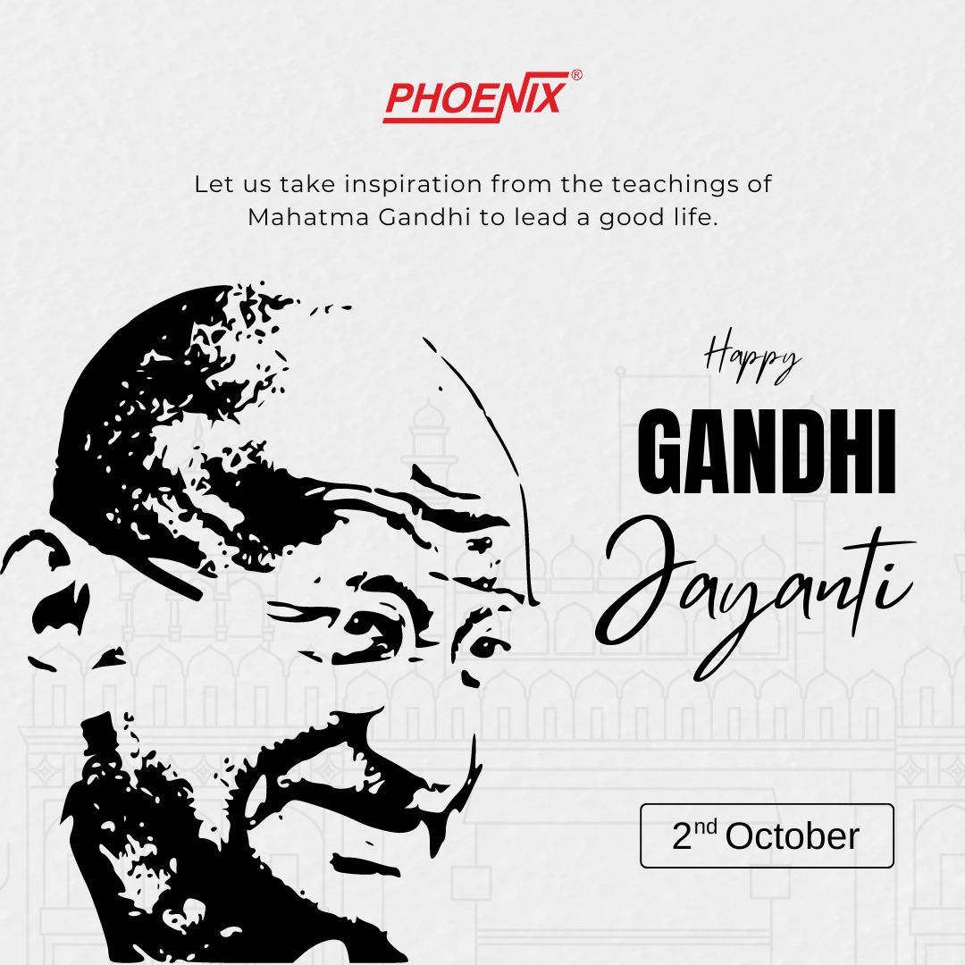 Phoenix_Nitiraj's tweet image. Happy Gandhi Jayanti! 

#gandhijayanti #mahatmagandhi #nitirajengineersltd #phoneix