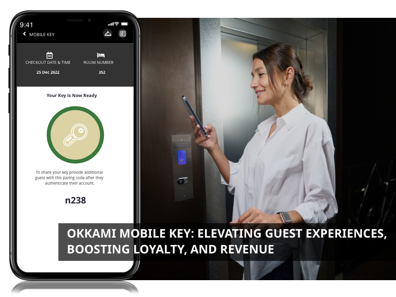 OKKAMIinc's tweet image. Skip the front desk with OKKAMI’s mobile key! Guests can access rooms &amp;amp; hotel facilities with just a tap on their smartphones, enhancing safety &amp;amp; streamlining check-ins. To learn more, visit the link.
#OKKAMI #MobileKey #ContactlessService #HotelTech