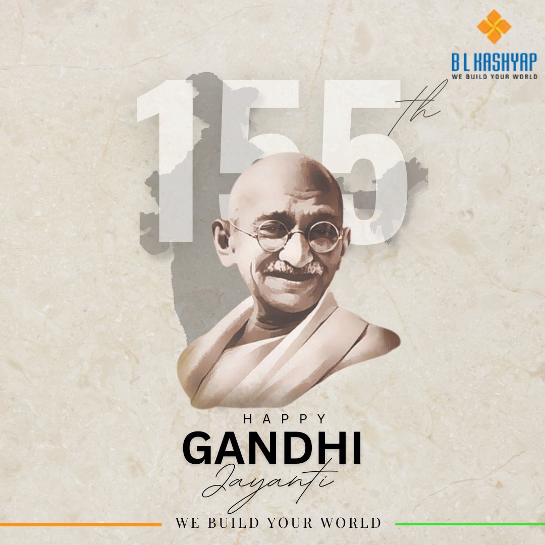 On this day of Gandhi Jayanti let’s take the leadership of building a strong and better India! 

Happy Gandhi Jayanthi 🇮🇳 

#GandhiJayanti #MahatmaGandhi #BLK #BLKCelebrates #BLKConstruction #QuotesByBLK #BuildBetterIndia