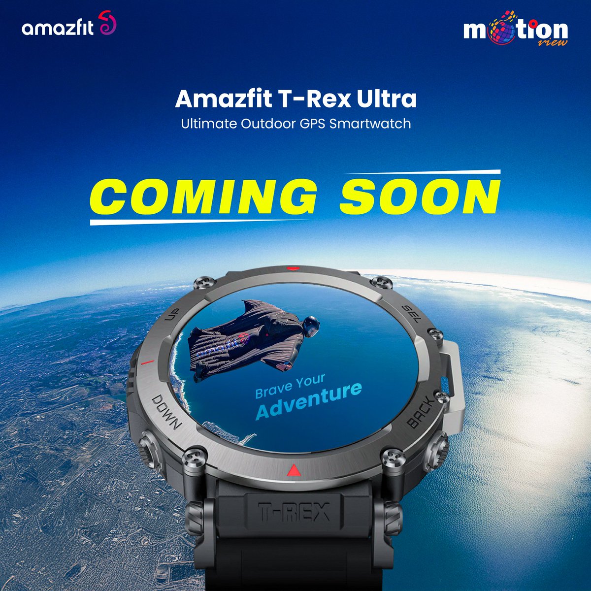 MotionViewBD's tweet image. Explore Our Latest Collection! 🔥
Get ready to experience rugged smartwatch technology with the Amazfit T-Rex Ultra.

#Motionview #amazfit #smartwatch #newarrivals #NewArrivals2024 #newgadgets