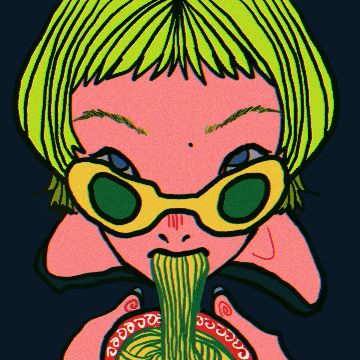 hat_art_com's tweet photo. 【1480】
《疲労困憊お疲れラーメン》
💀💀💀

今日のアーティストは人生３周目
(@3jinsei)

#HAT.
#DrawingHatHome
#ドローイングハットホーム
#art
#artwork
#drawing https://t.co/zin5MW4c2G