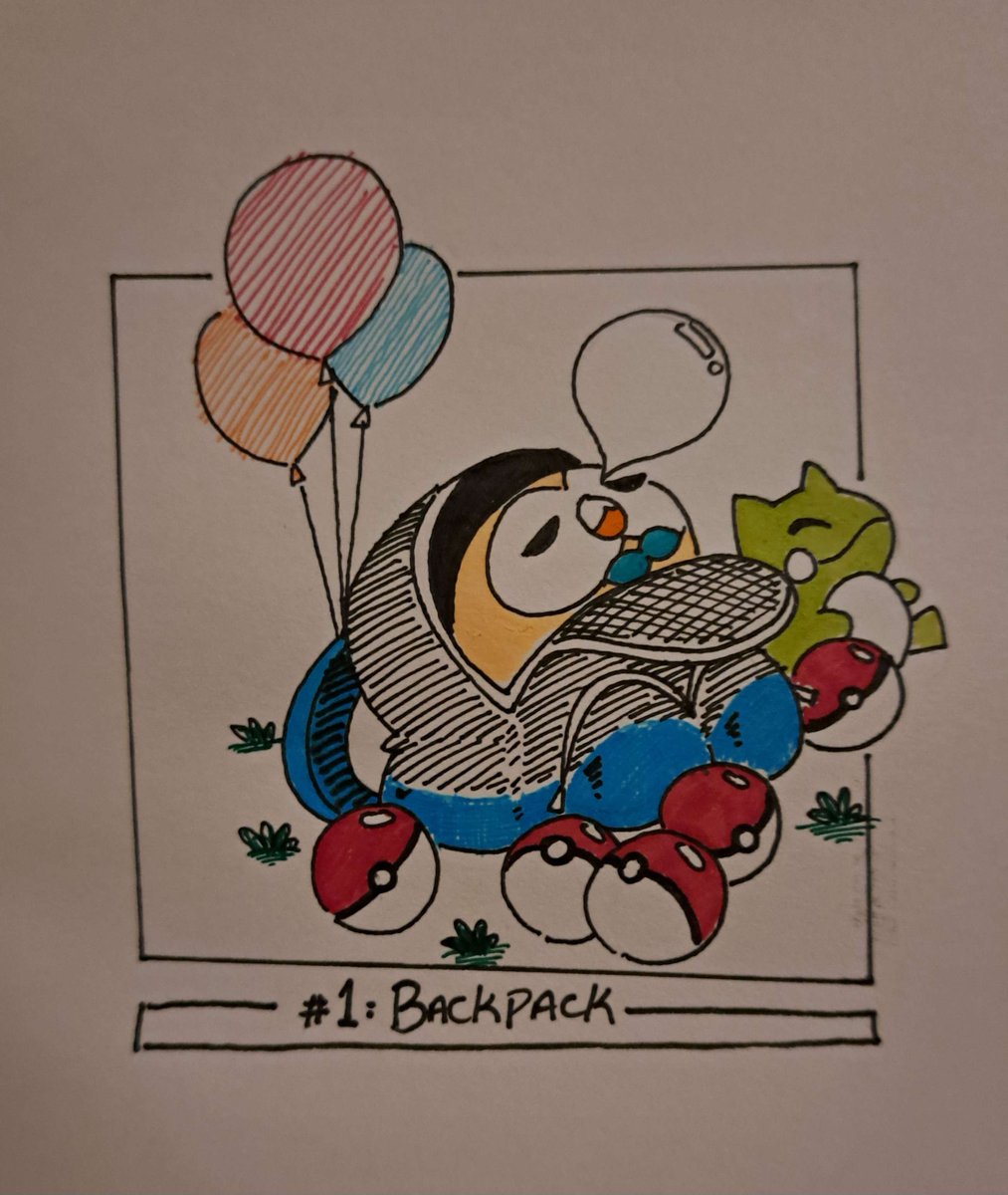 NaranjaSoda's tweet photo. Inktober is finally here and so am i

#1: Backpack

#inktober2024 #Pokemon #pokemonfanart #inktoberbackpack https://t.co/cfhAAUa63V