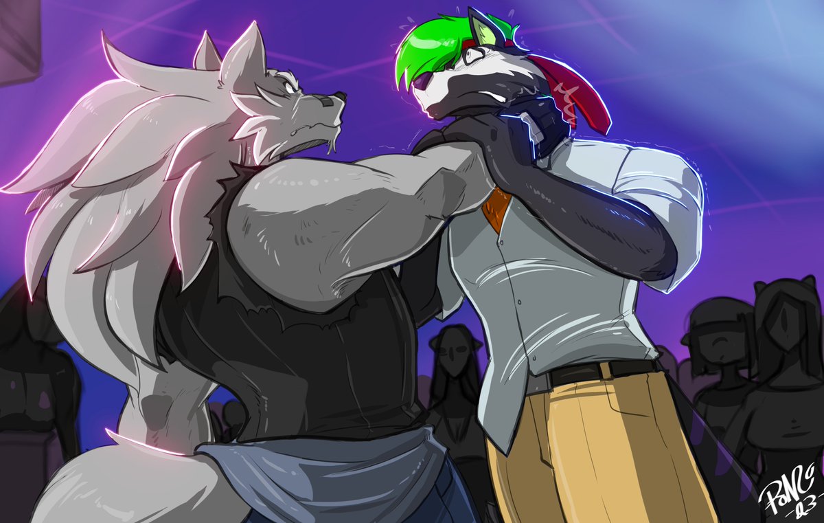 It seems that ReeFur has just had a bit too much to drink. After causing one too many incidents at the BrickHouse Bar, The local resident bouncer Shred decades to handle the situation!

Art by <a href="/ShoNUFF44/">ShoNUFF-44</a>