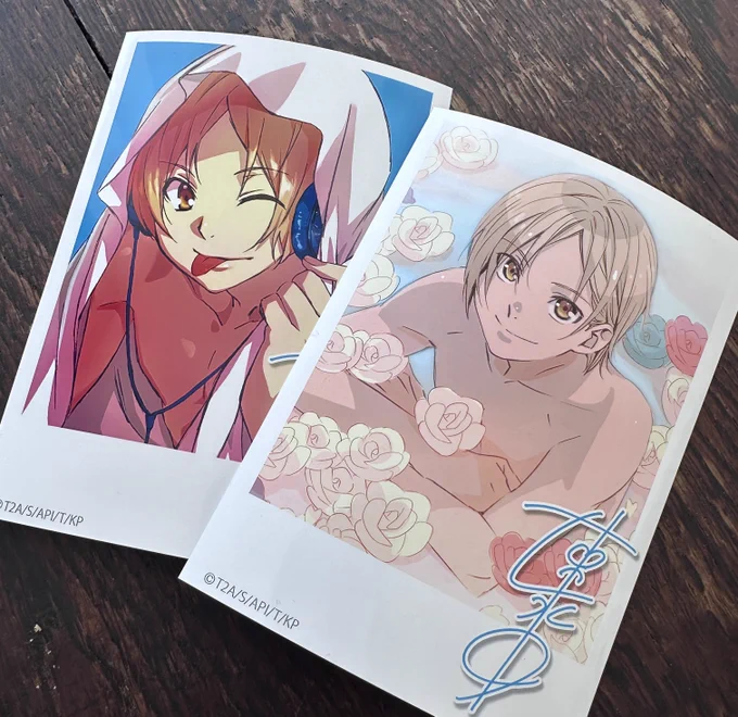 そして早速プリントしてきたサイン入りだし、右のヒロ様は何年か前のお誕生日描き下ろしのヒロ様だよね〜!タイミングよすぎ〜ありがと〜ほんと大好きです 